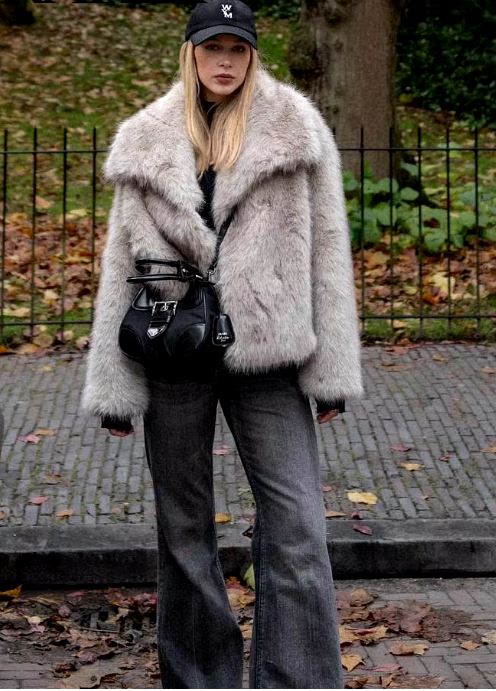 Veste Courte avec lèvent, Blouson Bombardier Blanc à Manches sulfpour Femme