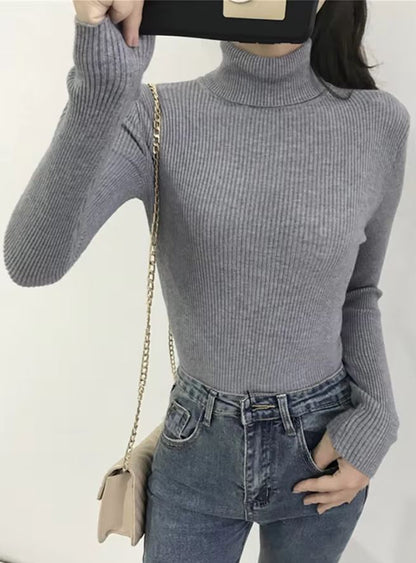 Pull à col roulé pour femme