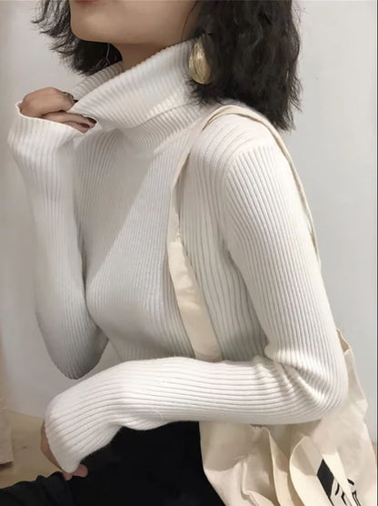 Pull à col roulé pour femme